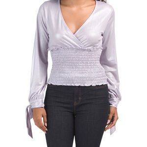 Willow & Clay Smocked Date Night Top